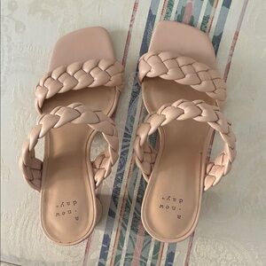 A New Day Women's Braided Sandals - Tan